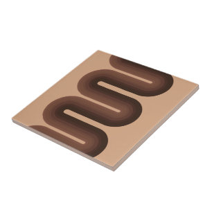 Minimalist Brown Geo Tile