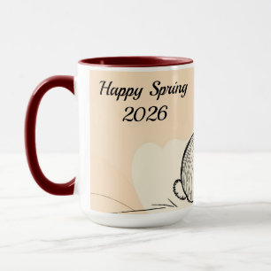 Minimalist Bunny Personalized Coffee Mug