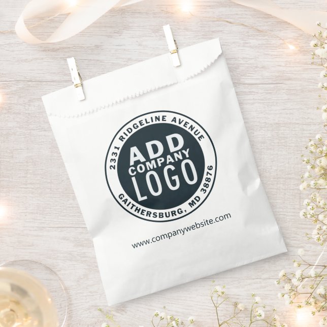 Minimalist Business Brand Logo  Favour Bag (Clipped)