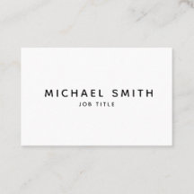 Minimalist Business Card