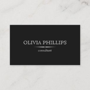 Minimalist business card
