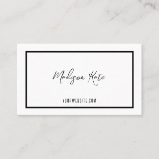 Minimalist Business Card