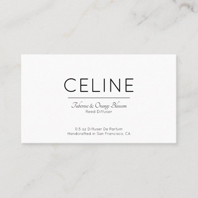 Minimalist Business Card Business Card Template (Front)