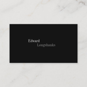 Minimalist Business Card - Dark Collection No. 1