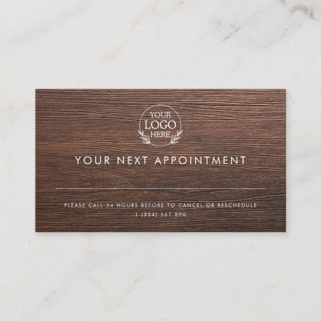 Minimalist Business Design with Custom Logo – Pro Appointment Card (Front)