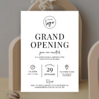 Minimalist Business Grand Opening Modern Logo