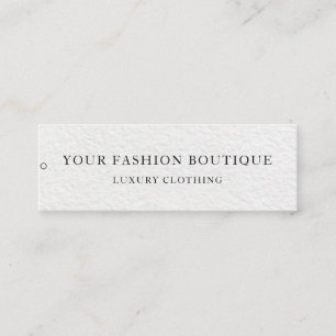 Minimalist Business Logo Clothing Label Hang Tag