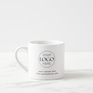Minimalist Business Logo Corporate Branded Espresso Cup