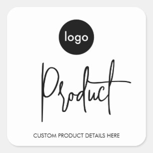Minimalist Business Logo Custom Product Label