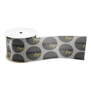 MINIMALIST BUSINESS LOGO PATTERN BRANDING SATIN RIBBON