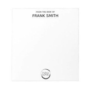 Minimalist Business Logo Personalized Staff Notepad