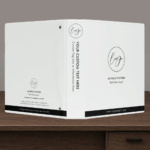 Minimalist Business Logo Real Estate Promotional Binder