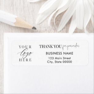 Minimalist Business Logo Return Address Label