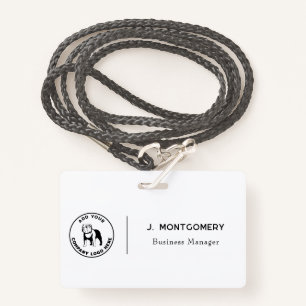 Minimalist Business Logo Vet Tech Employees Badge