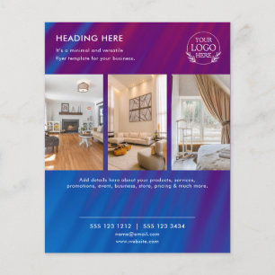 Minimalist Business Marketing Flyer   Logo & Photo