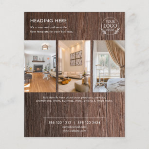 Minimalist Business Marketing Flyer Logo & Photo