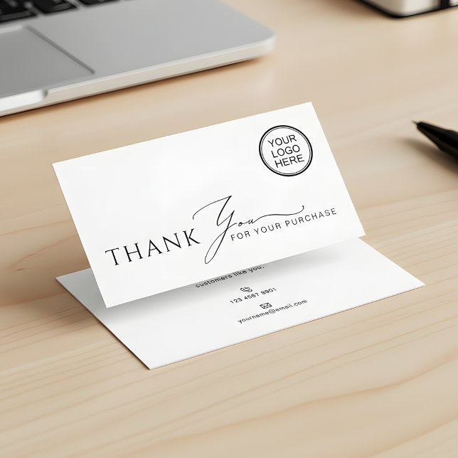 Minimalist Business Thank You Packaging Insert (Creator Uploaded)