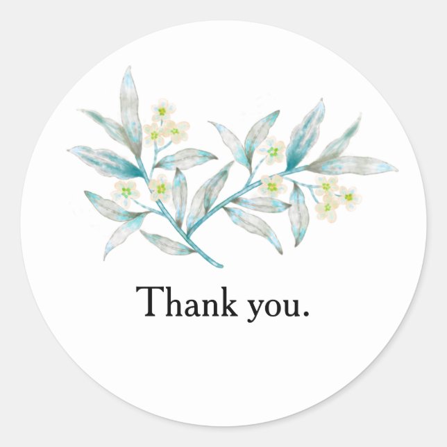 Minimalist Business Thank You Sticker (Devant)
