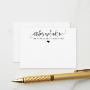 Minimalist Calligraphy Any Occasion Wishes & Advice Card