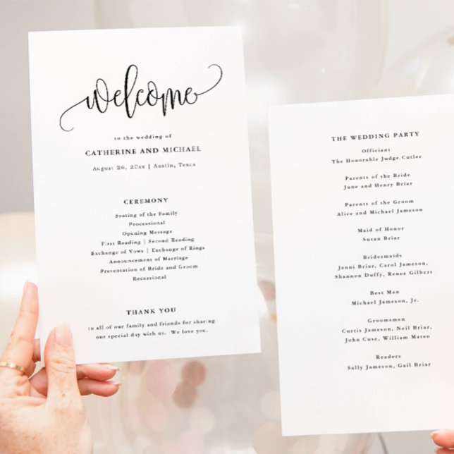 Minimalist Calligraphy Black + White Paper Program (Creator Uploaded)