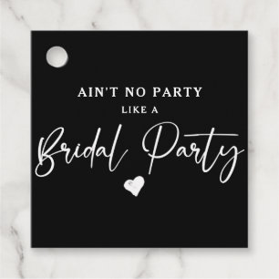 Minimalist Calligraphy Bridal Party  Favour Tags