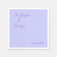 Minimalist Calligraphy Periwinkle Travel Wedding