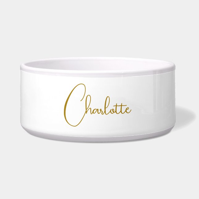 Minimalist Calligraphy Script Name Gold Colour (Front)