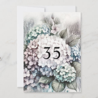 Minimalist calligraphy text birthday party  invitation