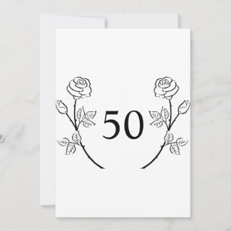 Minimalist calligraphy text birthday party invitation
