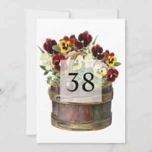 Minimalist calligraphy text birthday party invitation