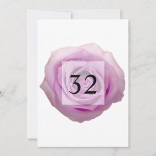 Minimalist calligraphy text birthday party  invitation