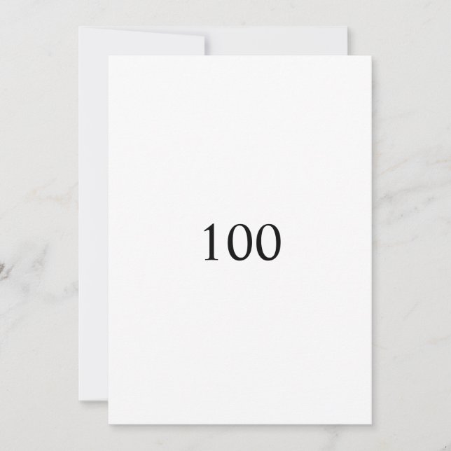 Minimalist calligraphy text birthday party  invitation (Front)