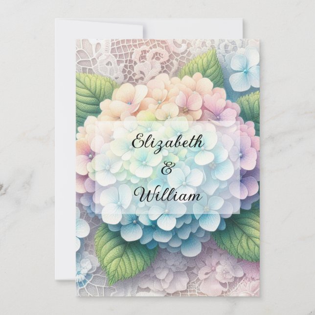 Minimalist calligraphy text  invitation (Front)