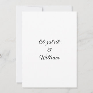 Minimalist calligraphy text invitation