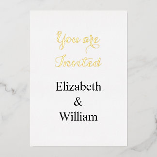 Minimalist calligraphy text  invitation