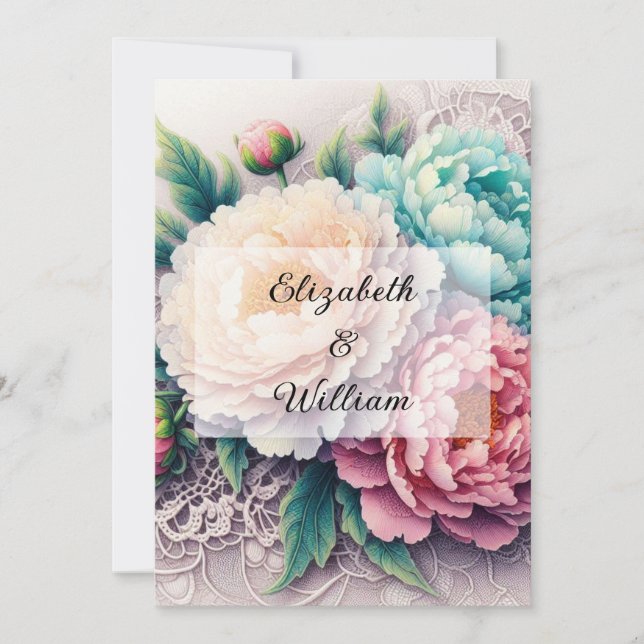 Minimalist calligraphy text  invitation (Front)