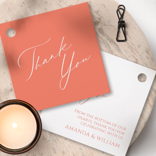 Minimalist Calligraphy Wedding Favour Tags (Creator Uploaded)