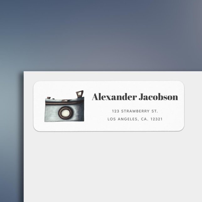 Minimalist Camera Photography Return Address (Creator Uploaded)
