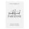 Minimalist Candle Jar Label Modern Black & White