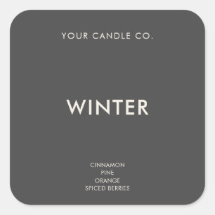 Minimalist Candle Label