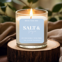 Minimalist Candle Label Sticker | Custom Soy Wax 