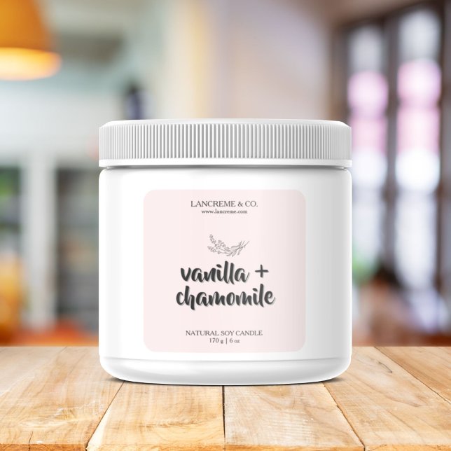 Minimalist Candle Soap Product Label (Creator Uploaded)