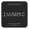 Minimalist Candle Square Label Personalized Black