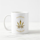 Minimalist Cannabis Leaf Classic Mug, 11 oz