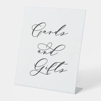 Minimalist Cards and Gifts Wedding Sign | Elegant 