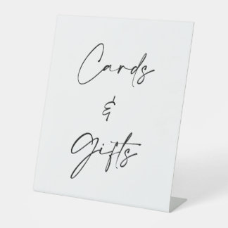Minimalist Cards & Gifts Wedding Sign | Elegant