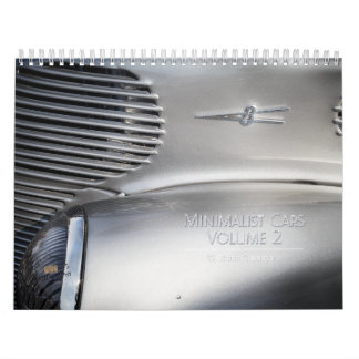 Minimalist Cars Volume 2 Calendar
