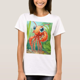 "Minimalist Cartoon Cancer Sticker Design T-Shirt" T-Shirt