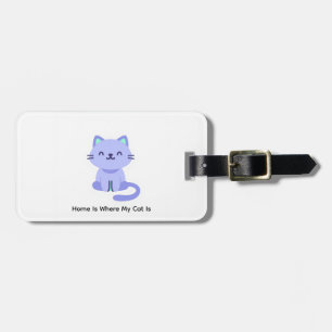 Minimalist Cat Design Luggage Tags - Cat Lovers