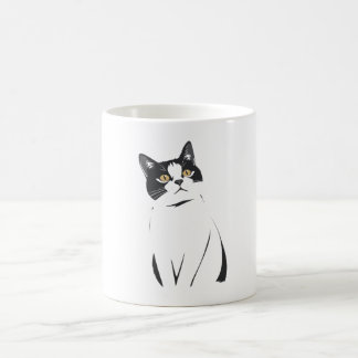   Minimalist Cat Line Art Mug – Elegant & Modern F